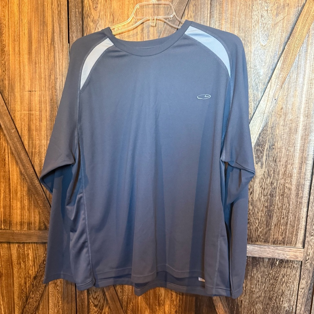 Champion Men's Gray Long Sleeve Tee - XXL